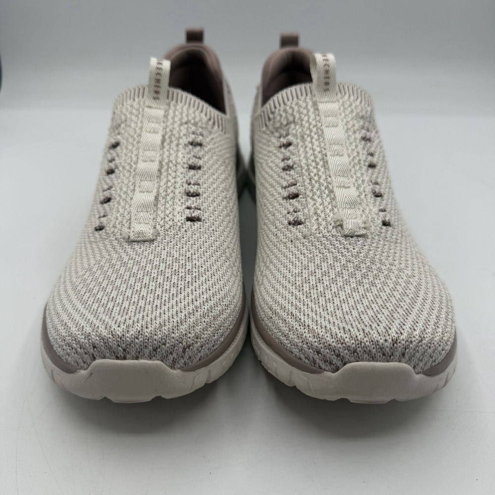 Skechers Virtue Love Note Shoes Womens Sz 8 Nude Natural Slip On Sneakers 104452 - Picture 3 of 10